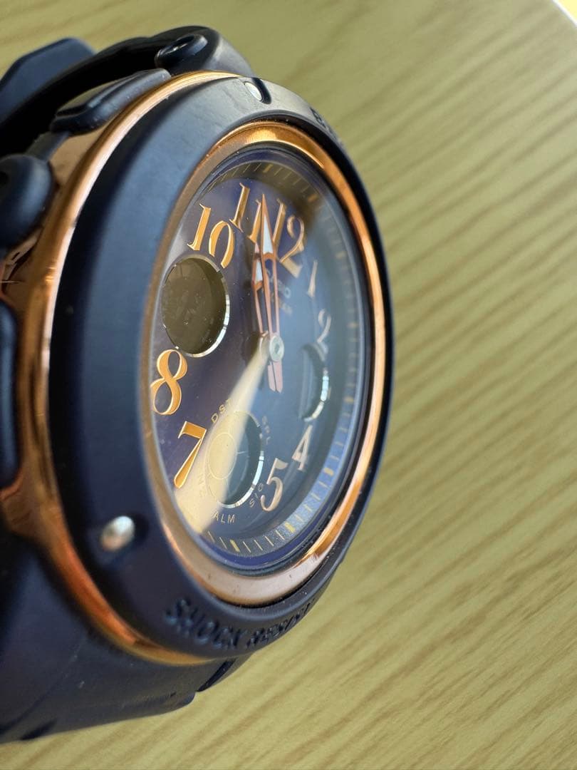 Casio Baby-G BGA-150PG-2B2JF Model Navy Gold Watch