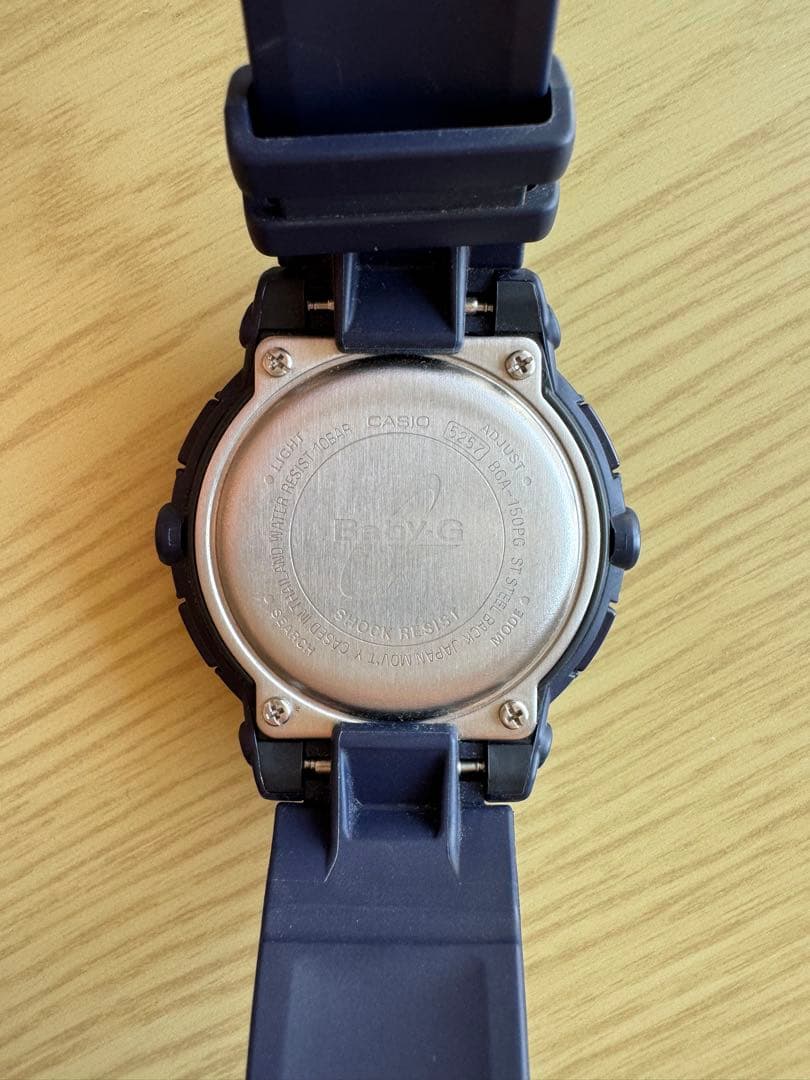 Casio Baby-G BGA-150PG-2B2JF Model Navy Gold Watch