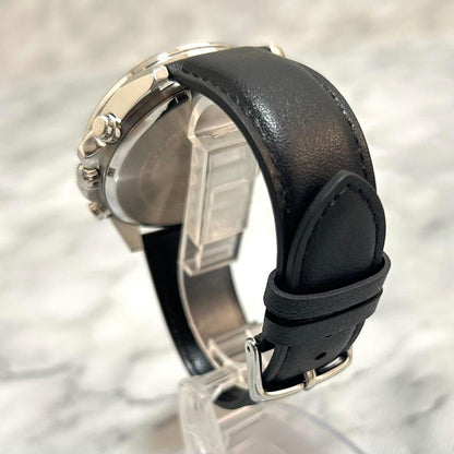 Casio Edifice Chronograph Watch with Leather Band