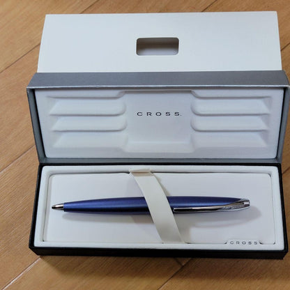 Cross Twist Ballpoint Pen Blue with Chrome Clip and Case