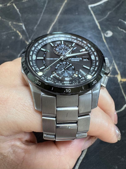 Casio Oceanus OCW-T1010 Radio Wave Solar Titanium Watch — Japan Import