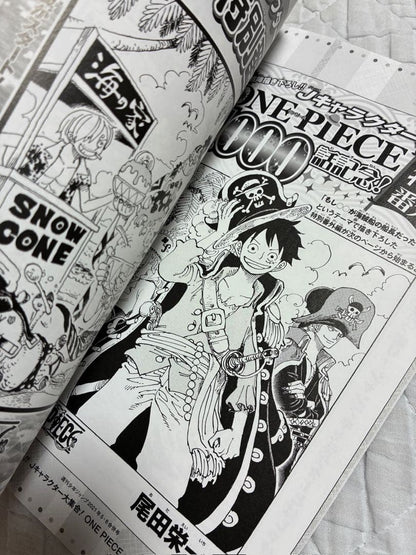 Chopper's One Piece magazine insert booklet set of 3 with bonus cards from Japan, showing front covers