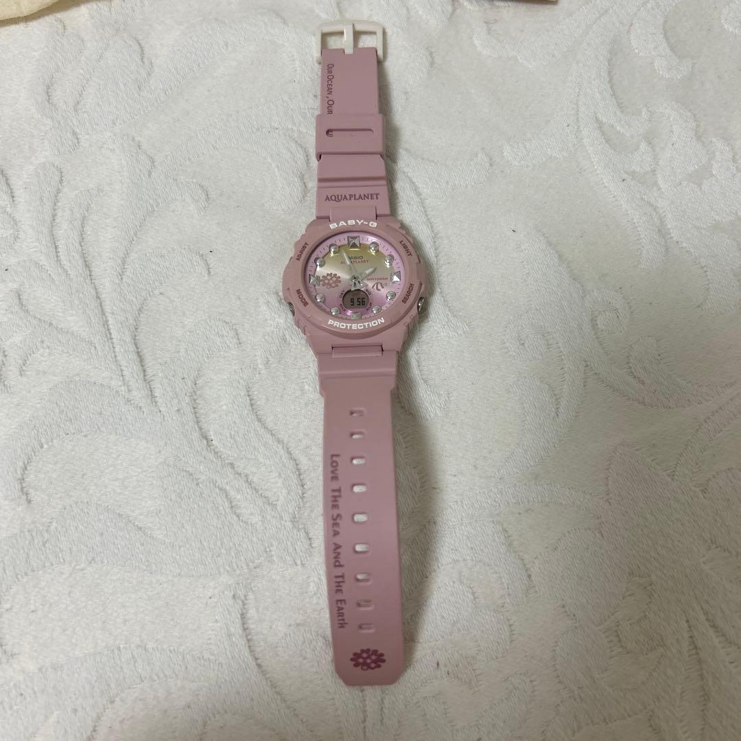 Casio Baby-G BGA-320AQ-4AJR Digital Watch Collaboration with Aqua Planet Pink — Japan Import
