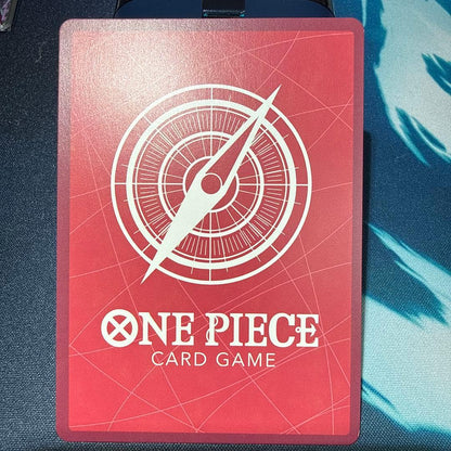 One Piece Card Game Nami Leader Parallel card from OP03 set showing Nami in leader role