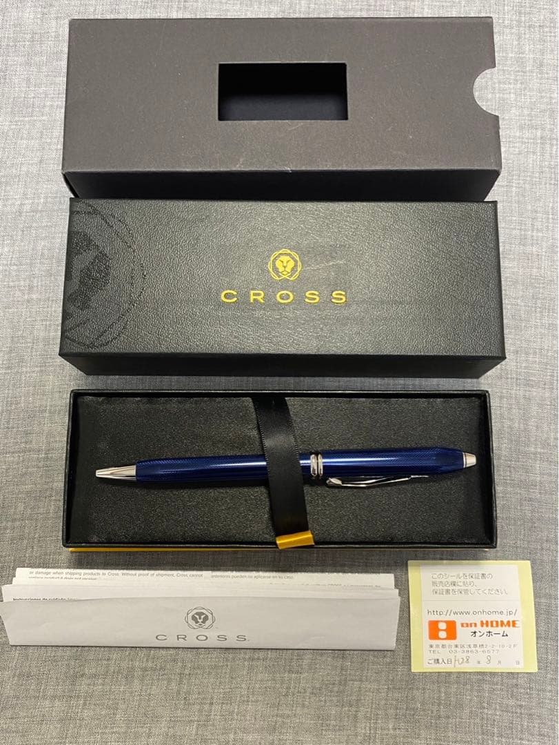 Cross Townsend Ballpoint Pen Quartz Blue Lacquer — Japan Import