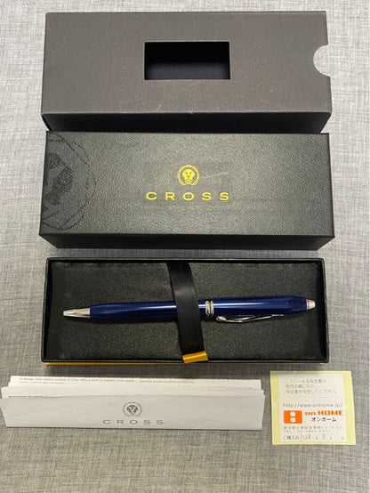 Cross Townsend Ballpoint Pen Quartz Blue Lacquer — Japan Import