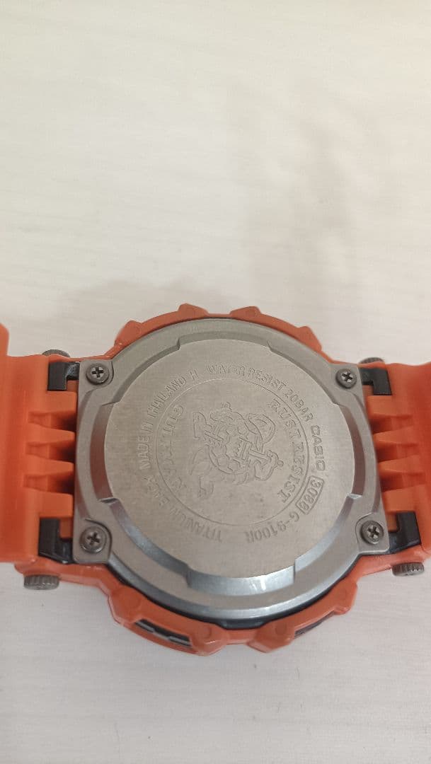 Casio G-Shock Gulfman GW-9100R Orange Rescue Watch — Japan Import