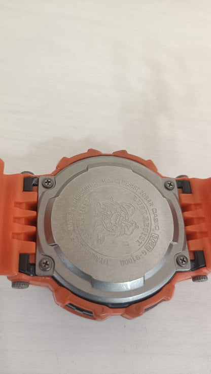 Casio G-Shock Gulfman GW-9100R Orange Rescue Watch — Japan Import