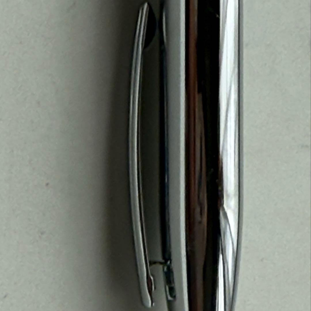 Cross metallic chrome plated ballpoint pen with twist mechanism and metal body