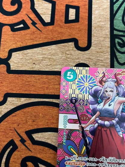 One Piece Card Game Yamato SEC Parallel card OP01-121 from Japan with SEC rarity and play-used condition
