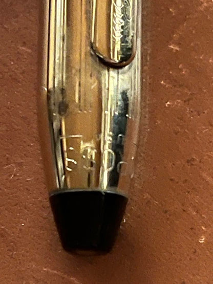 CROSS Classic Gold Ballpoint Pen with Black Tip Cap
