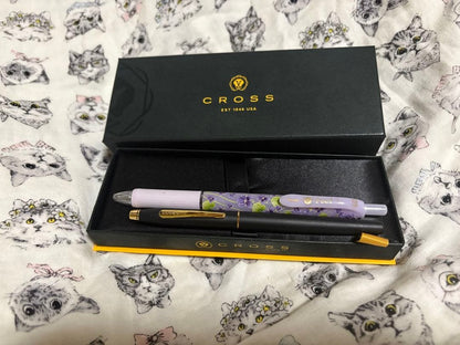 Cross Cap Ballpoint Pen Matte Black with Gold Clip
