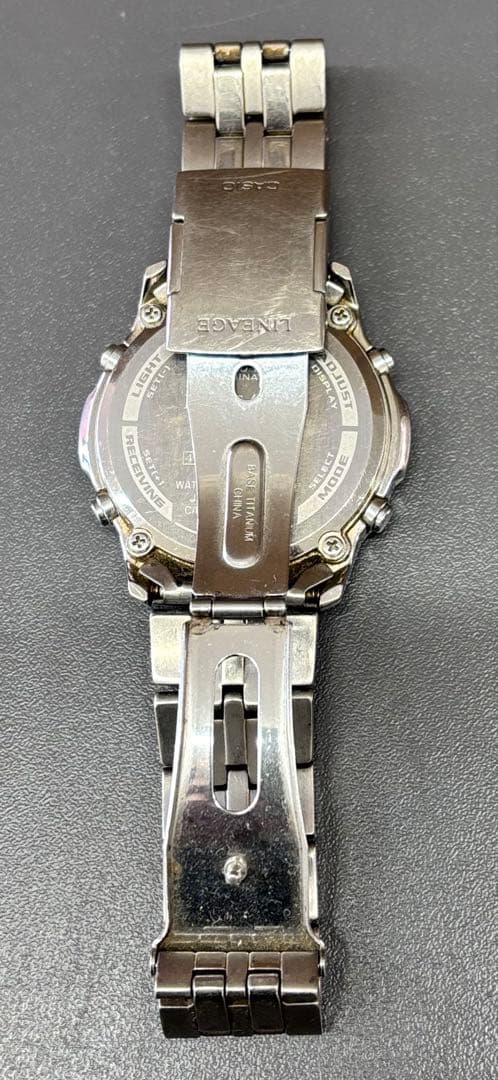 Casio Lineage Wave Captor Watch Working Silver Color
