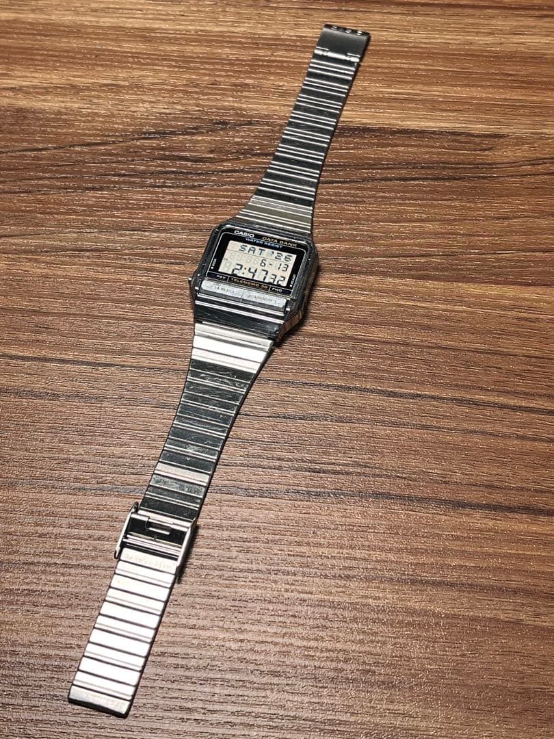 Casio Data Bank DB-310 871 Module Vintage Digital Watch with Metal Band — Japan Import