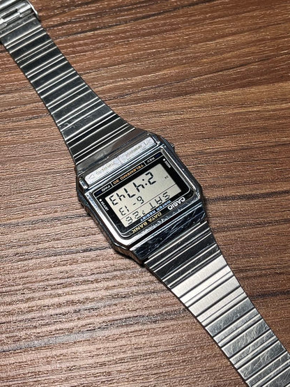 Casio Data Bank DB-310 871 Module Vintage Digital Watch with Metal Band — Japan Import
