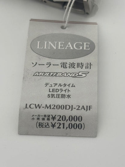 Casio Lineage LCW-M200DJ-2AJF Watch With Navy Dial and Silver Metal Body — Japan Import