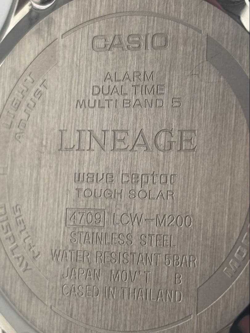 Casio Lineage LCW-M200DJ-2AJF Watch With Navy Dial and Silver Metal Body — Japan Import
