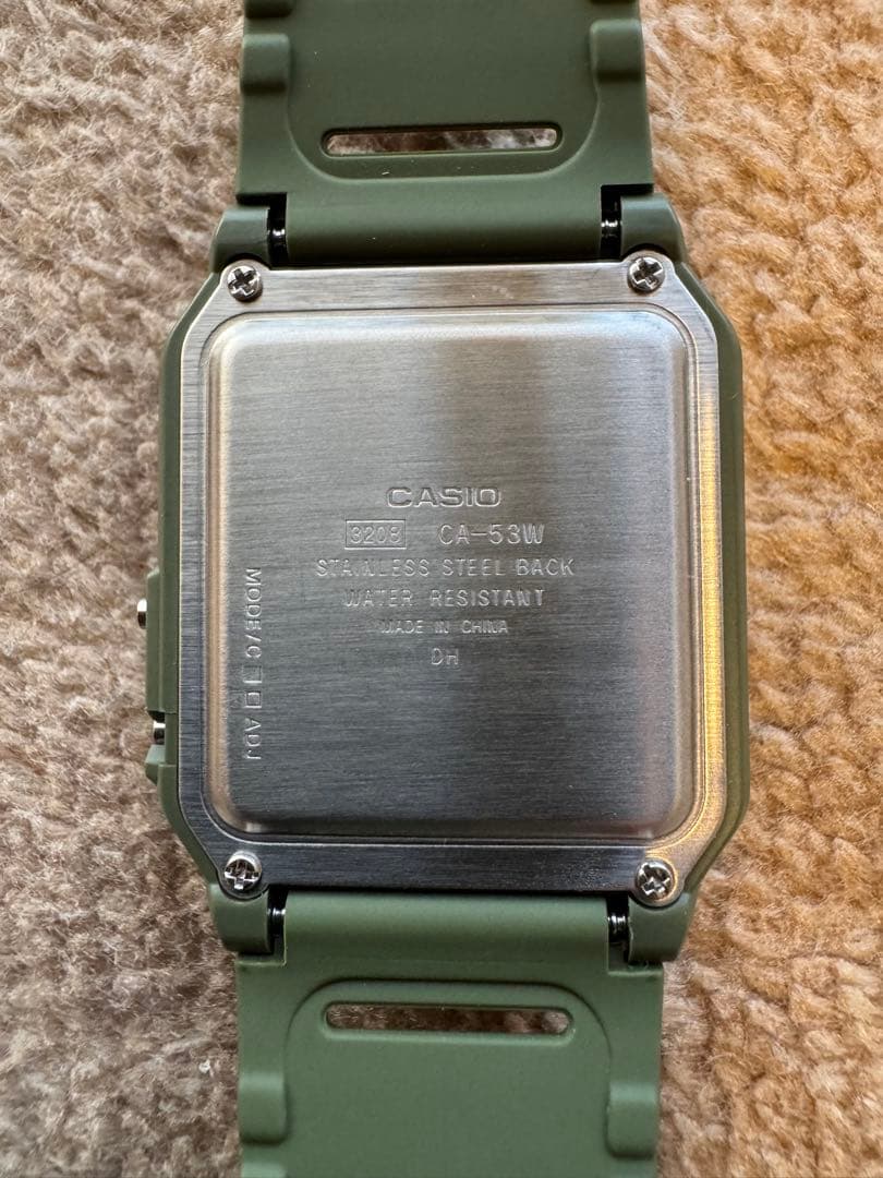 Casio Watch with Calculator Function CA-53WF-3B Olive Green