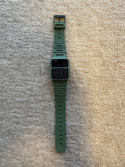 Casio Watch with Calculator Function CA-53WF-3B Olive Green