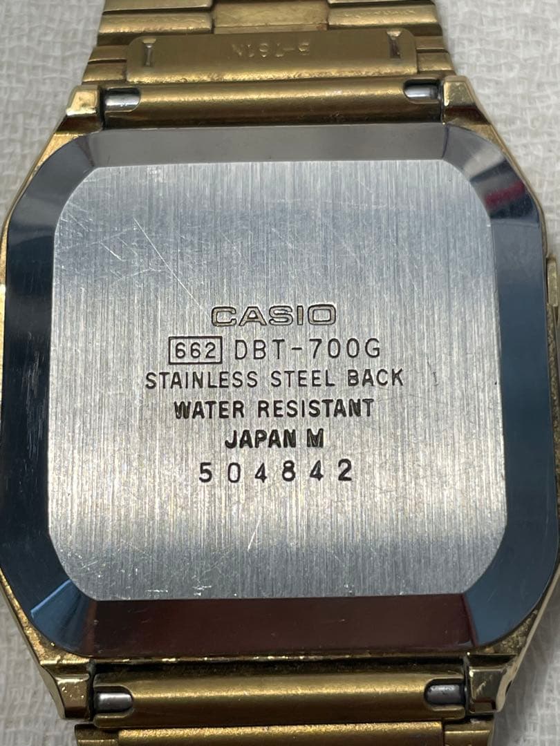 Casio Data Bank DBT-700G Model with Working Buttons and Backlight — Japan Import
