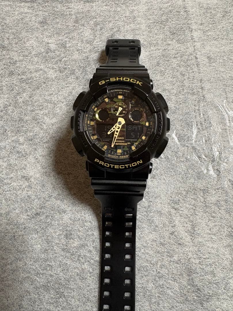 Casio G-Shock Watch GA-100CF Digital Analog Camouflage Dial Men's Quartz 20 Bar Shock Resistant — Japan Import