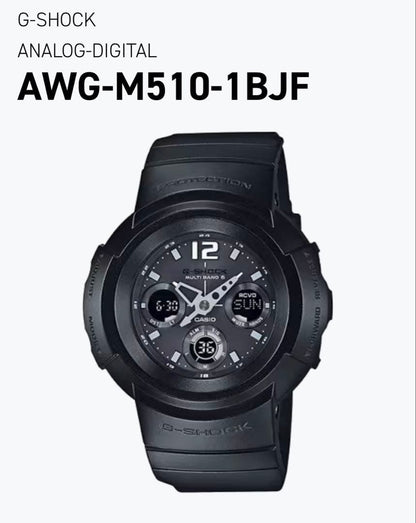 Casio G-Shock AWG-M520BB-1AJF Radio Solar Watch — Japan Import