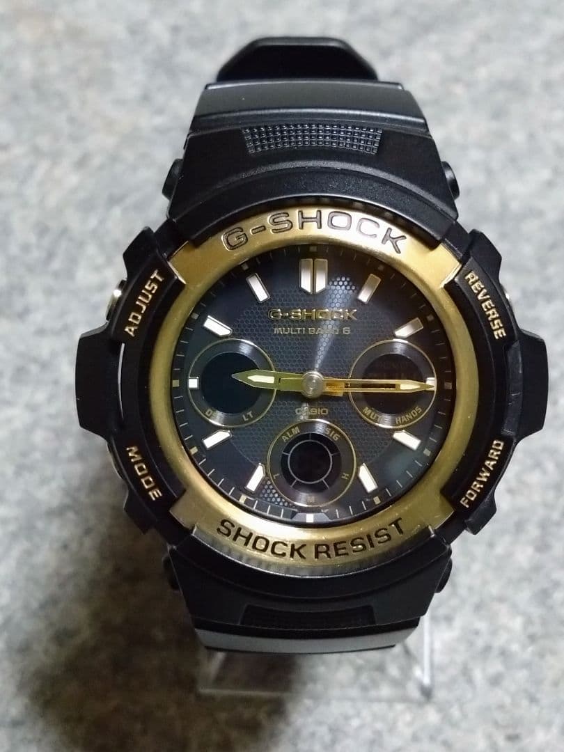 Casio G-Shock Tough Solar AWG-M100SBG-1AJF Black & Gold Series Watch — Japan Import