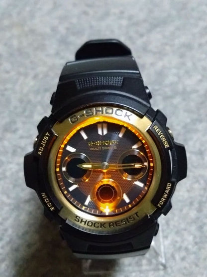 Casio G-Shock Tough Solar AWG-M100SBG-1AJF Black & Gold Series Watch — Japan Import