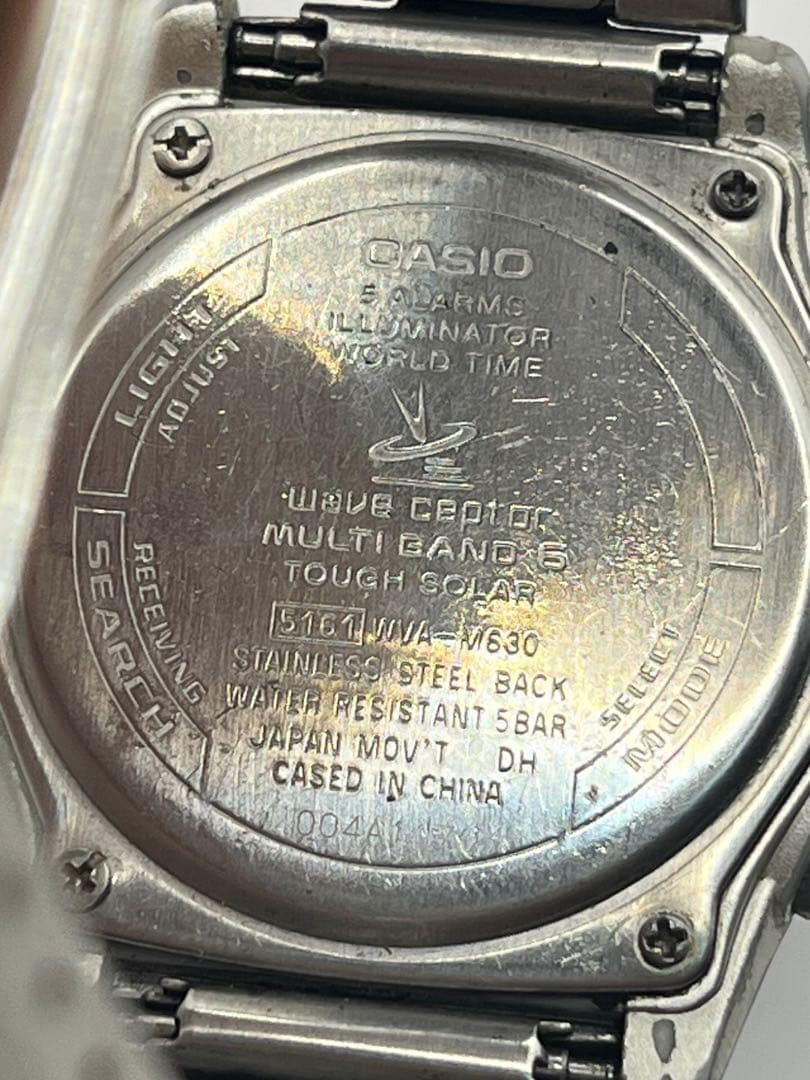 Casio Wave Ceptor Multi Band 6 Solar Watch with Digital and Analog Display — Japan Import
