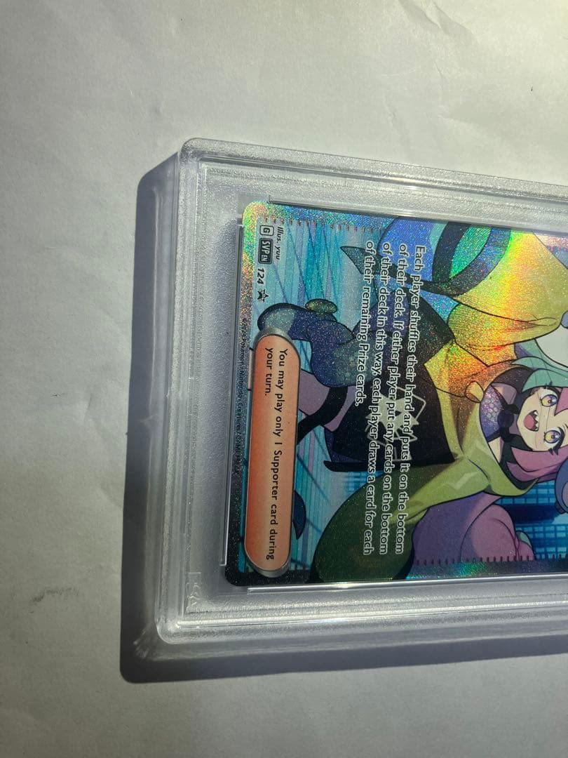 Pokemon Card Game Overseas Promo Iono NanJamo card graded PSA9 single card