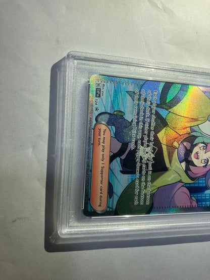 Pokemon Card Game Overseas Promo Iono NanJamo card graded PSA9 single card