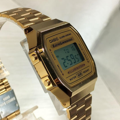 Casio Alarm Chrono Gold A168 Quartz Watch — Japan Import