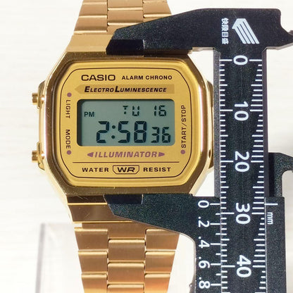 Casio Alarm Chrono Gold A168 Quartz Watch — Japan Import