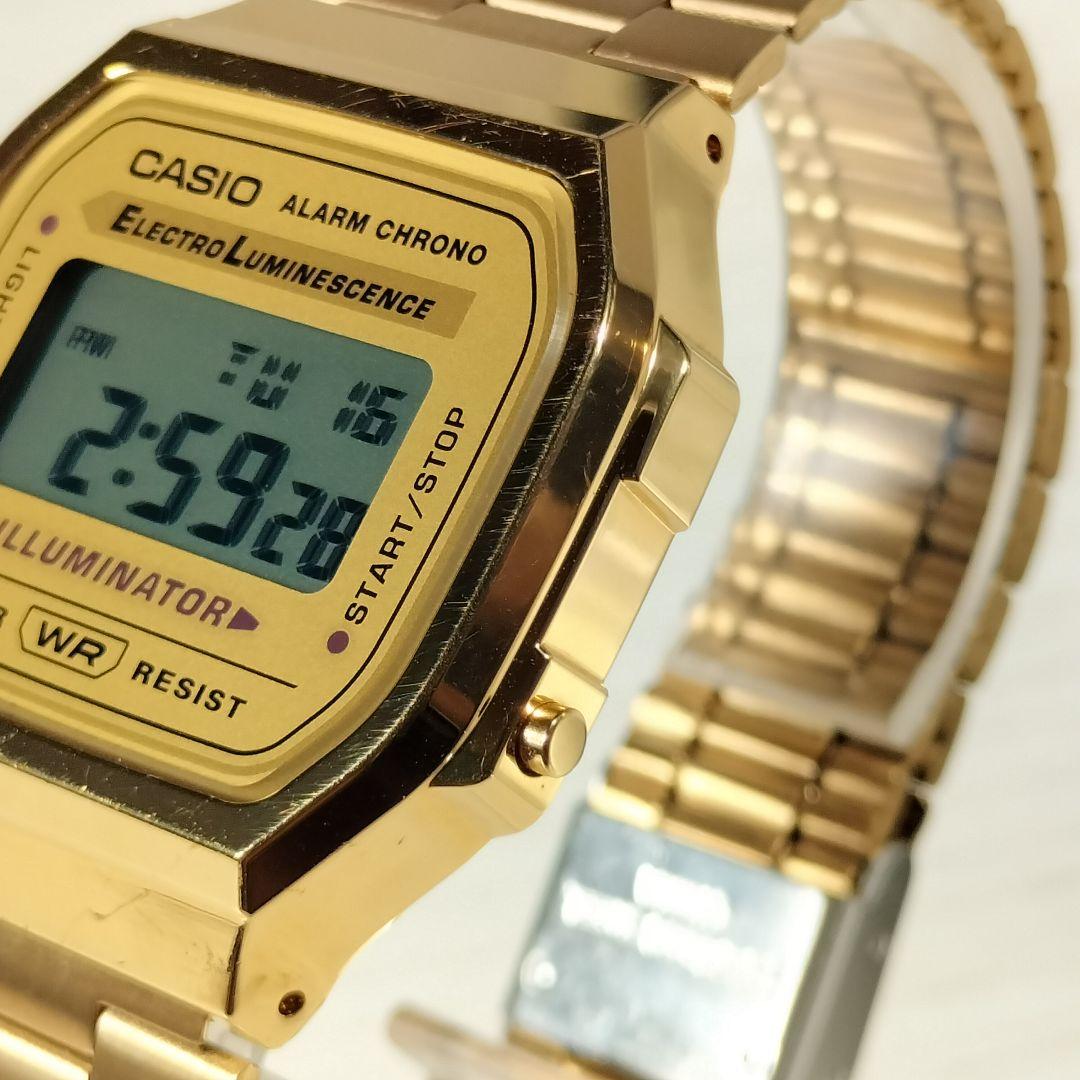 Casio Alarm Chrono Gold A168 Quartz Watch — Japan Import