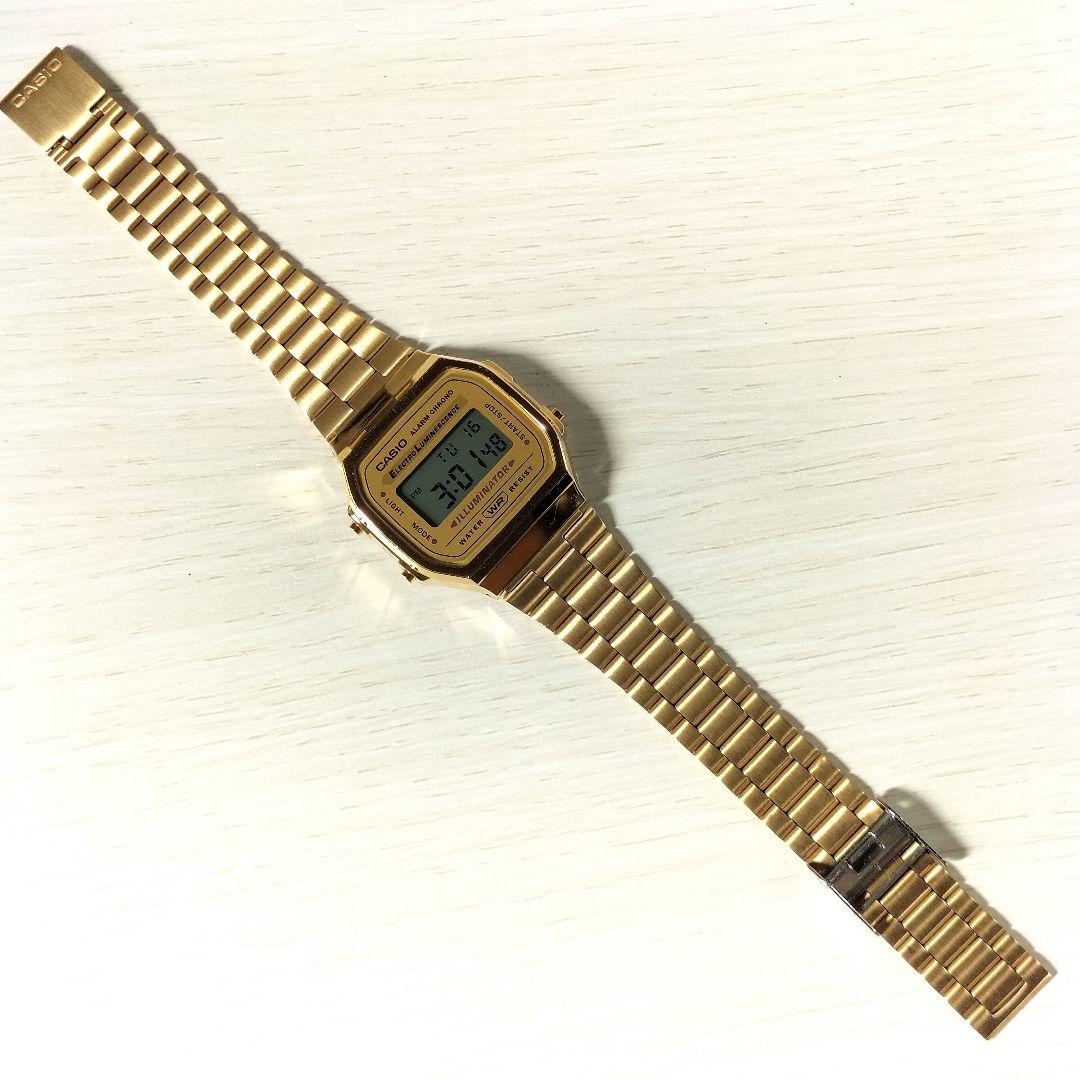 Casio Alarm Chrono Gold A168 Quartz Watch — Japan Import