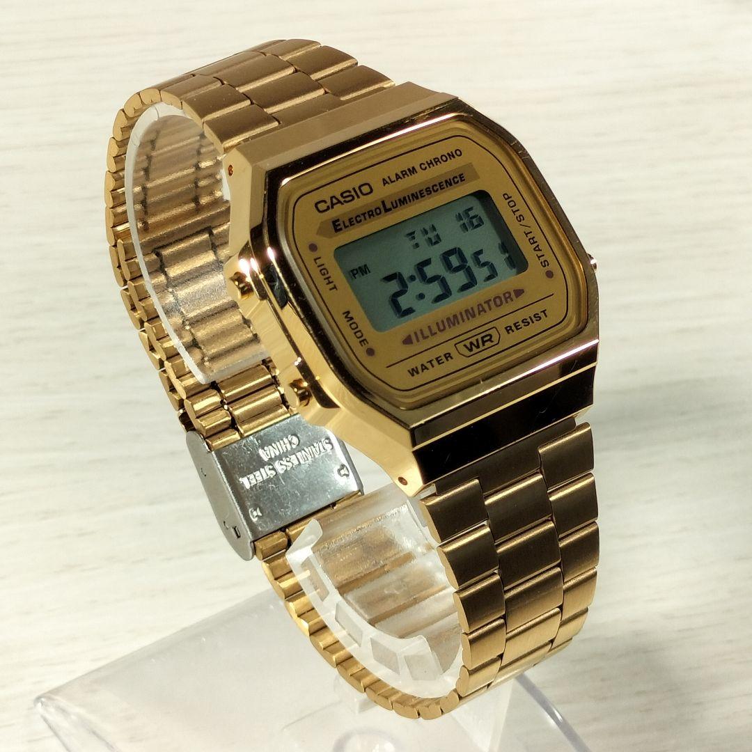 Casio Alarm Chrono Gold A168 Quartz Watch — Japan Import