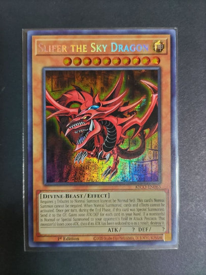 Set of three rare Bandai Pharaohs Secret cards Osiris Sky Dragon and Ra Winged Dragon from Japan
