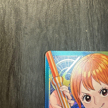 Nami Leader Parallel Card OP01-016 from One Piece Card Game Japanese version in protective sleeve