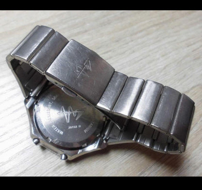 Casio Digital Watch Rare Titanium Model ME-100T Unique Design