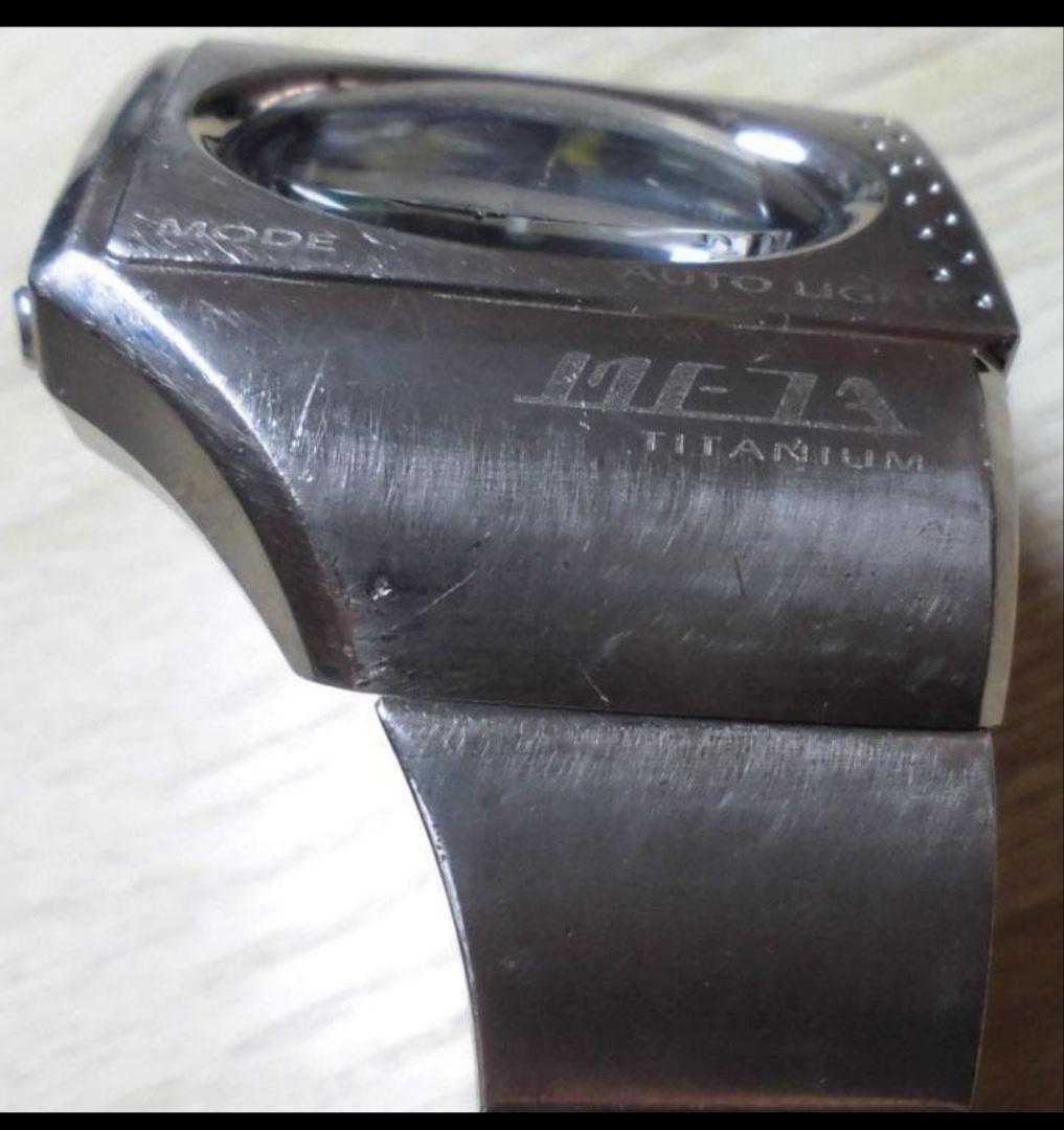 Casio Digital Watch Rare Titanium Model ME-100T Unique Design
