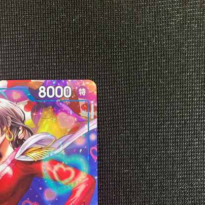 One Piece Boa Hancock SR Parallel trading card EB03-026 showing character image and details