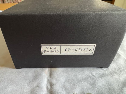 Cross Townsend Medalist Ballpoint Pen Model CR-N502TW Silver Gold with Box — Japan Import