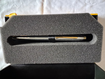Cross Townsend Medalist Ballpoint Pen Model CR-N502TW Silver Gold with Box — Japan Import