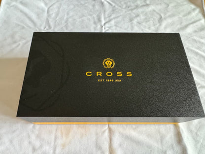 Cross Townsend Medalist Ballpoint Pen Model CR-N502TW Silver Gold with Box — Japan Import
