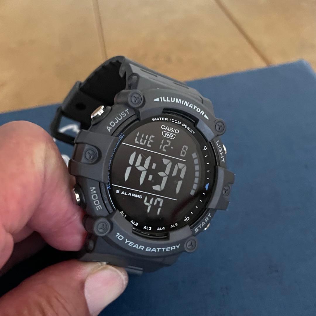 Casio Digital Wristwatch Overseas Model Big Face For Outdoor Camping