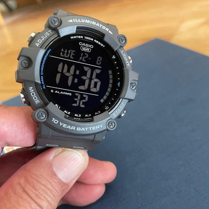 Casio Digital Wristwatch Overseas Model Big Face For Outdoor Camping