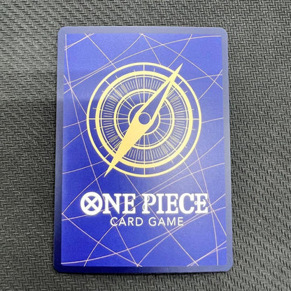 One Piece PRB02 The Best 2 R Parallel Event Foil Card with white chip on bottom left back, Japanese edition