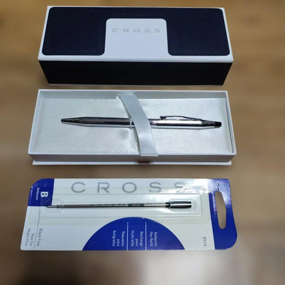 CROSS Silver Ballpoint Pen with Refill Points