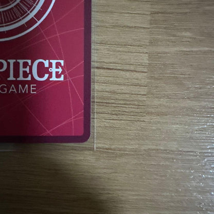 One Piece Card Game Vince Smoke Reiju Leader Parallel card from Two Great Powers pack in sleeve