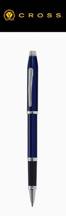 Brand Cross Century II Ballpoint Pen Model Blue Lacquer 134mm (5.3 in) size 154mm (6.1 in) length